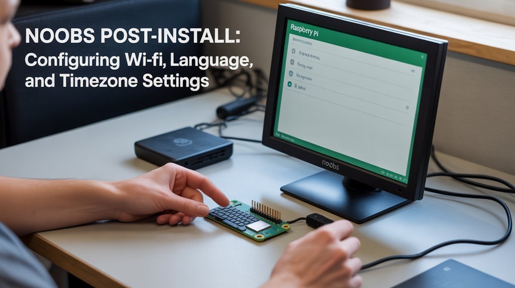post installation system configuration steps when you Install NOOBS on Raspberry Pi