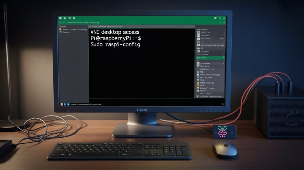 remote graphical desktop access to the Raspberry Pi Command Line via VNC