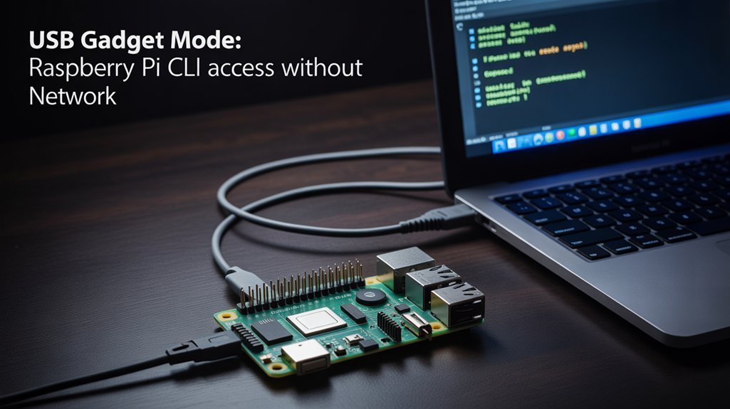 USB gadget mode setup to access the Raspberry Pi Command Line (CLI) without a network
