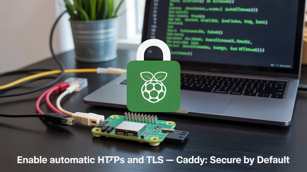 automatic tls with caddy on a Raspberry Pi