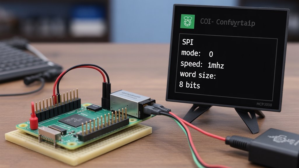 configure Raspberry Pi SPI settings carefully