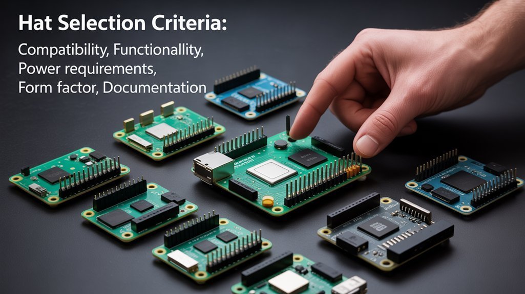 essential Raspberry Pi Hat selection criteria: Compatibility, Functionality, Power Requirements, Form Factor and Documentation