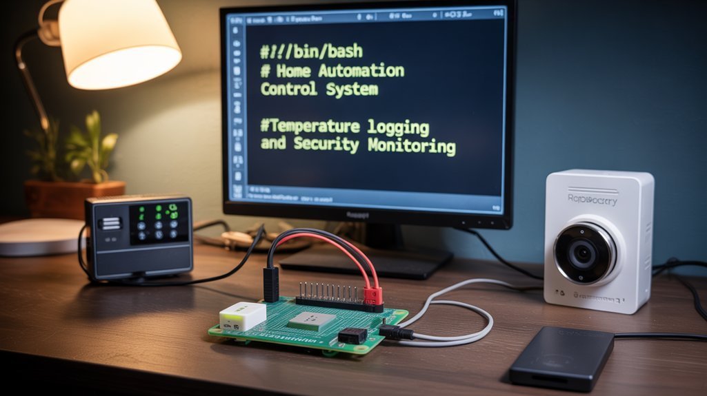 raspberry pi with shell scripts: intelligent automation solutions