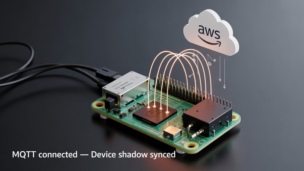 shadow synced mqtt pi zero